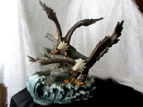 Table fountain eagles - fountain, lg